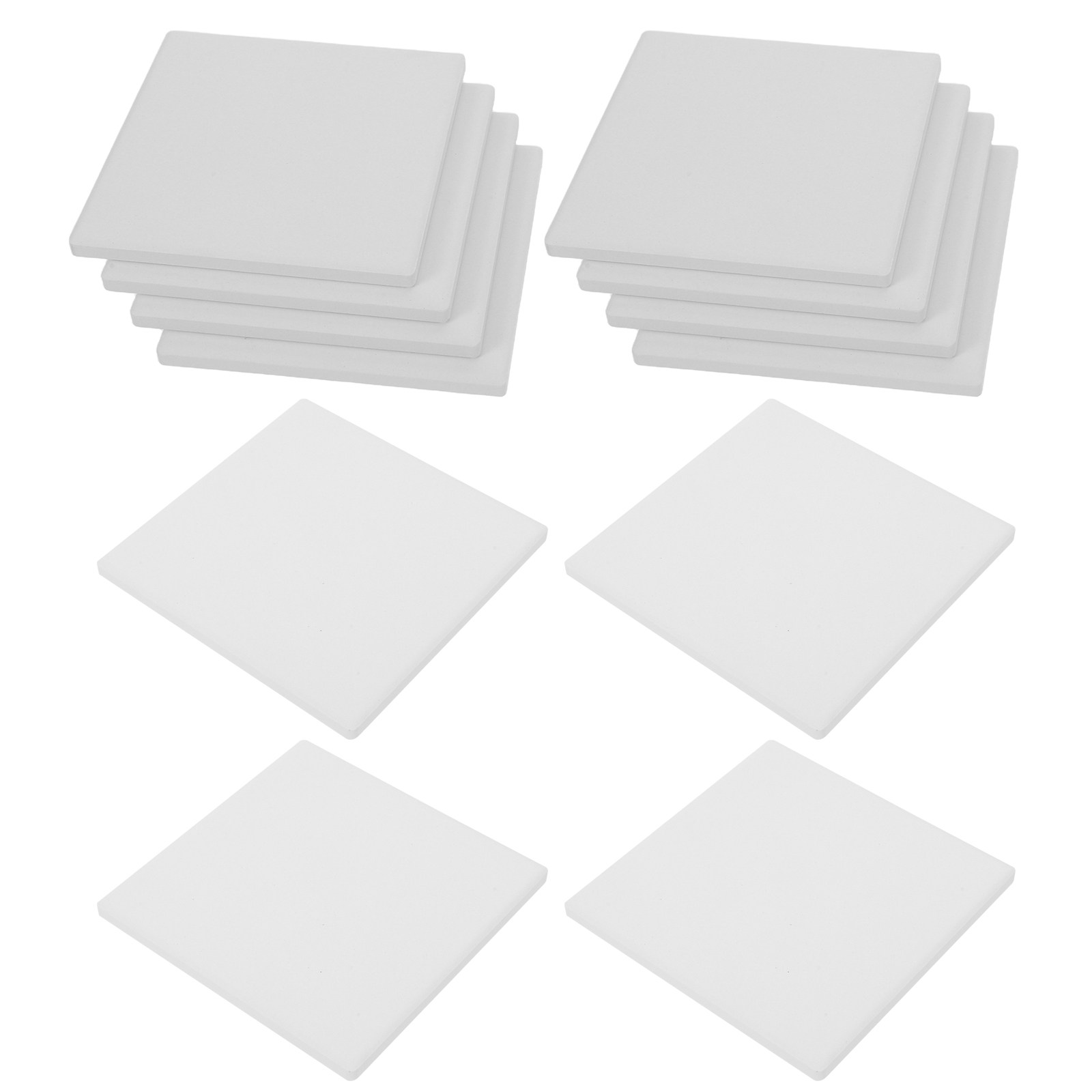 Ceramic Tile Blank - 12Pcs Ceramic Coasters Unglazed Square Tiles