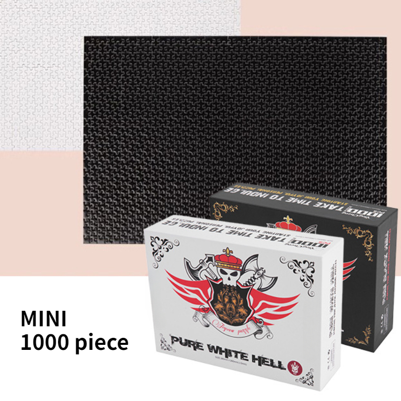 Puzzle Blank White - 1000 Pieces Mini Jigsaw Puzzle Adults