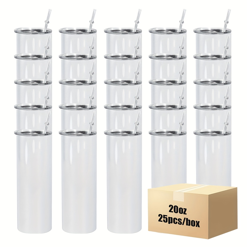 25pcs 20oz Straight Stainless  - Tumbler 20Oz White 리뷰 및 가격