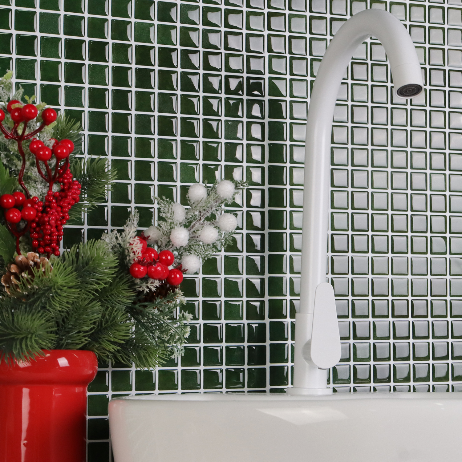 20pcs 3D Mosaic Style Wall Sti - Ceramic Tile Blank 리뷰 및 가격