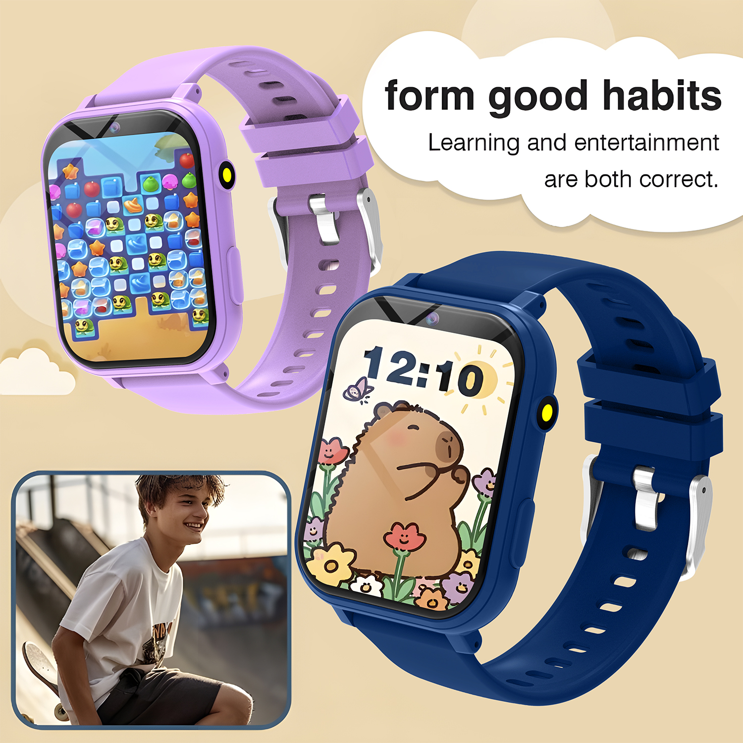 Kids Smart Watch Games Camera  - Door Mat Blank 리뷰 및 가격