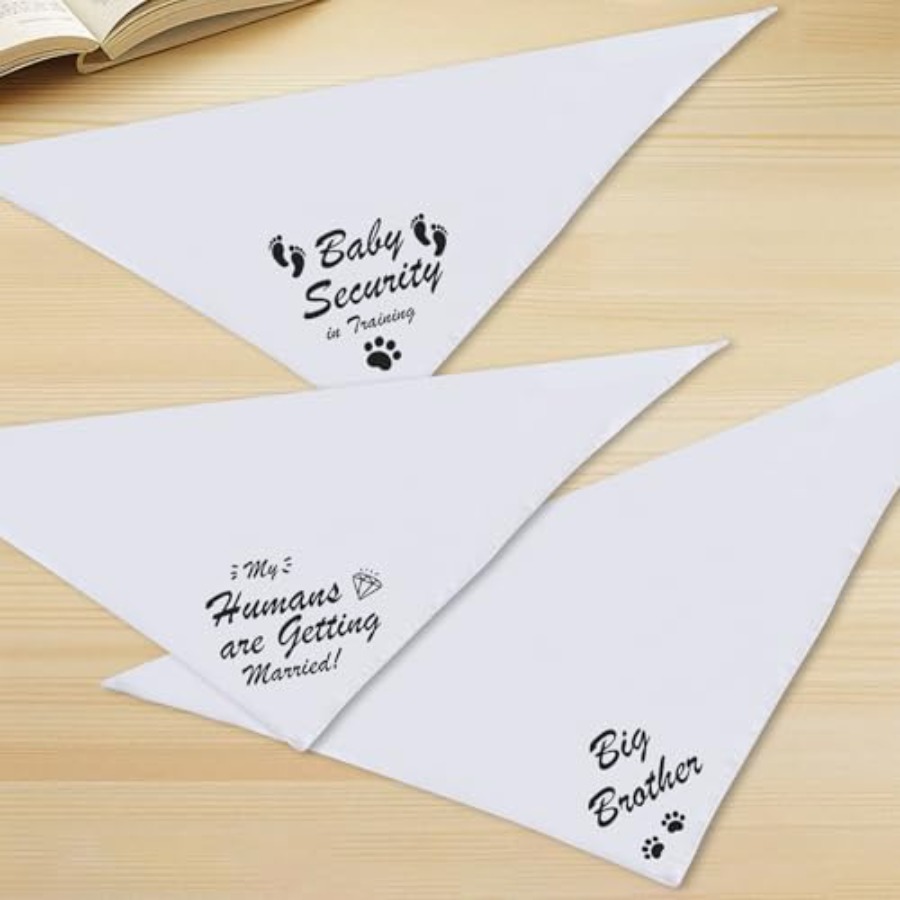 Blank Dog Bandanas White X 1PC - Bandana Blank White 리뷰 및 가격