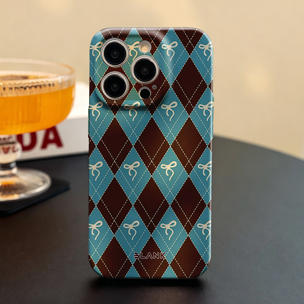 Argyle Bow Print For Samsung G - Phone Case Blank Print 리뷰 및 가격
