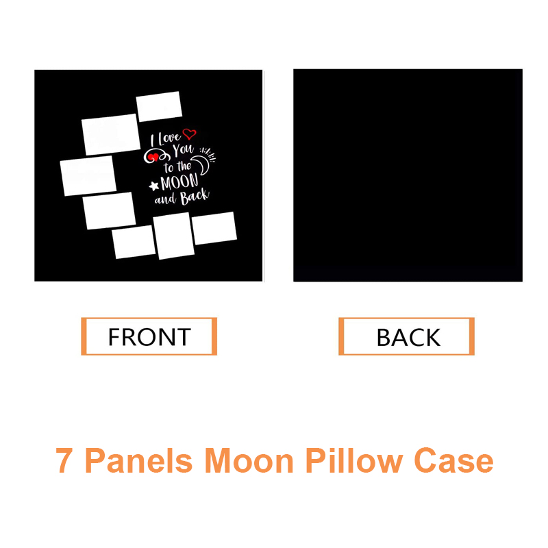 10pcs/Lot 7 Panels Blank Moon  - Pillow Cover Sublimation 리뷰 및 가격