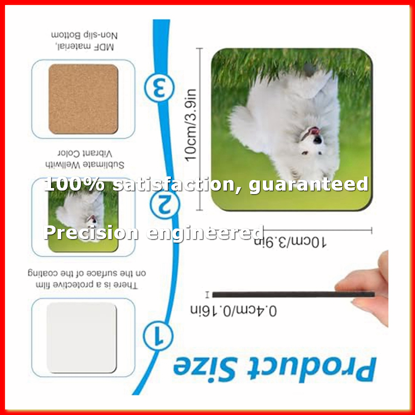 24 PCS Sublimation Coasters Bl - Coaster Sublimation Blank 리뷰 및 가격