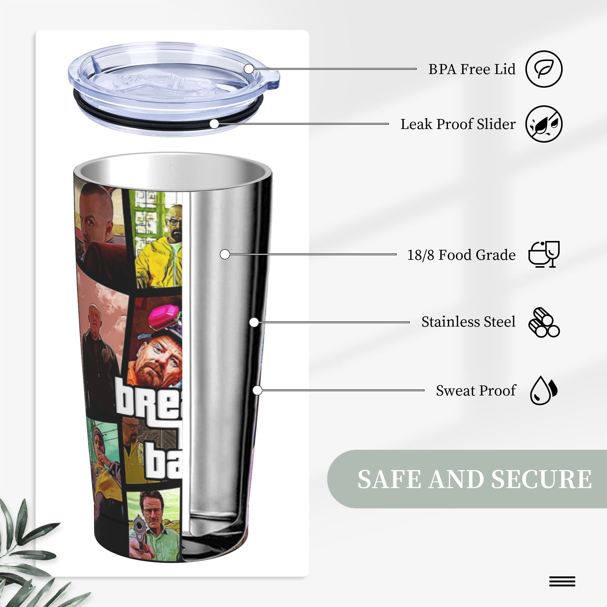 Breaking Bad Walter White Post - Tumbler 20Oz White 리뷰 및 가격