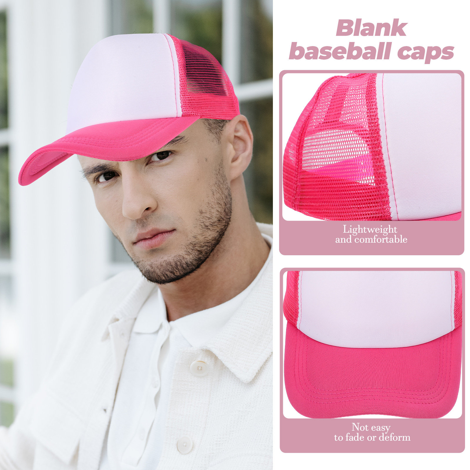 10Pcs Sublimation Baseball Hat - Hat Sublimation Blank 리뷰 및 가격