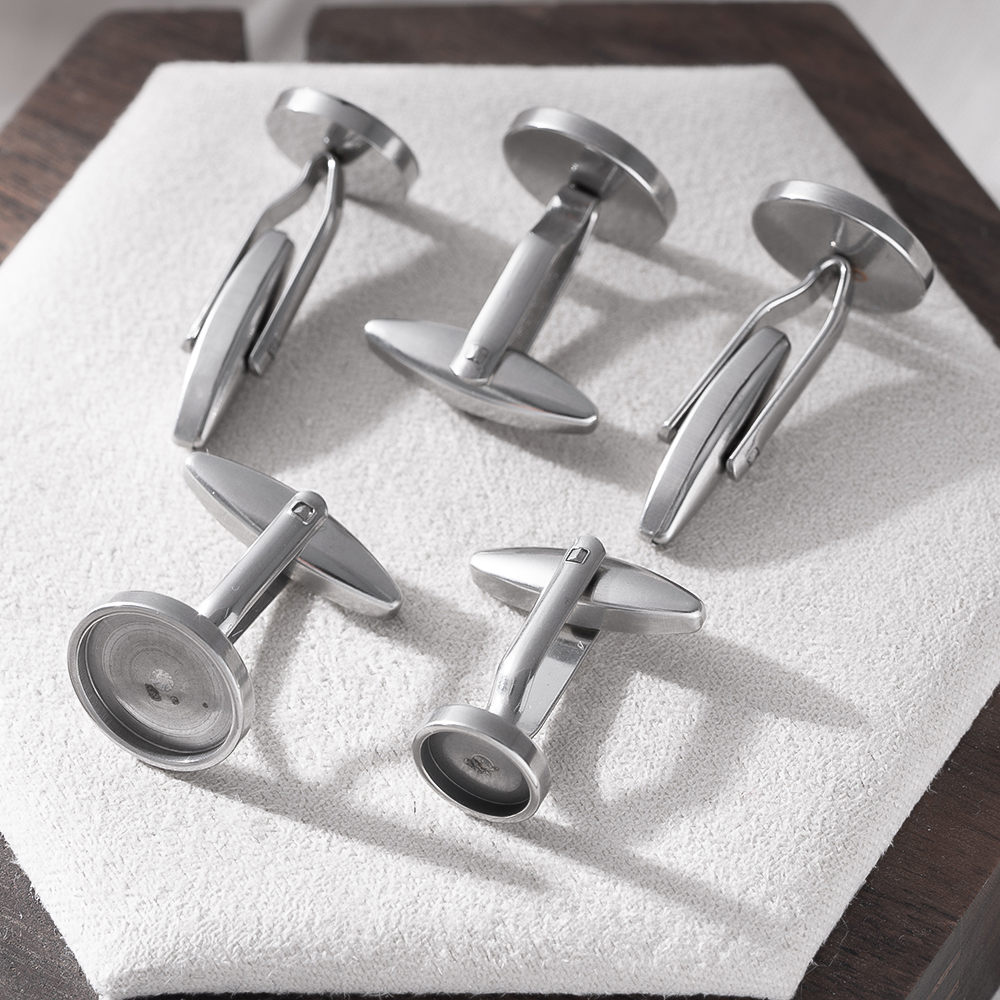 5Pcs Stainless Steel Cufflinks - Metal Photo Panel 리뷰 및 가격
