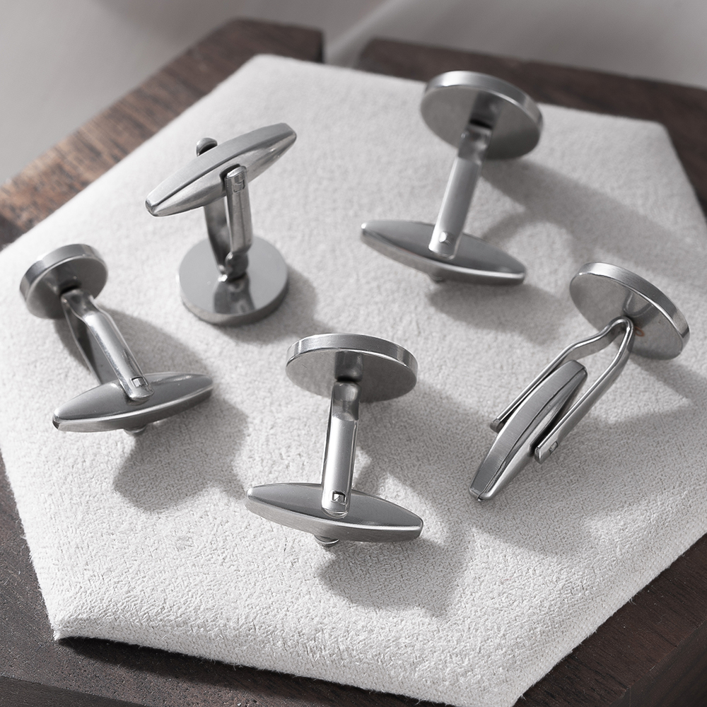 5Pcs Stainless Steel Cufflinks - Metal Photo Panel 리뷰 및 가격