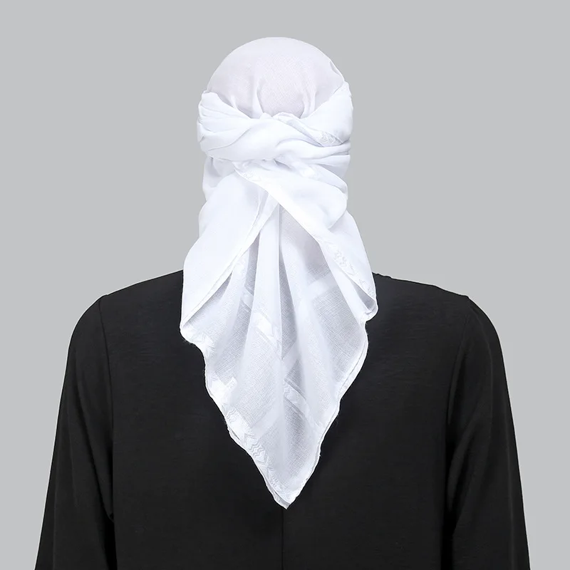 Islam White Square Scarf Men S - Bandana Blank White 리뷰 및 가격
