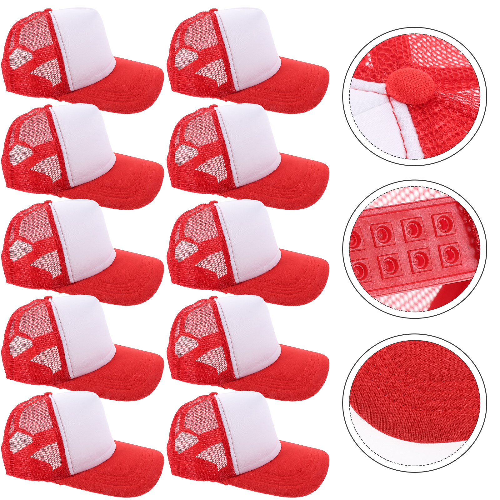 10pcs Blank Mesh Baseball Caps - Hat Sublimation Blank 리뷰 및 가격