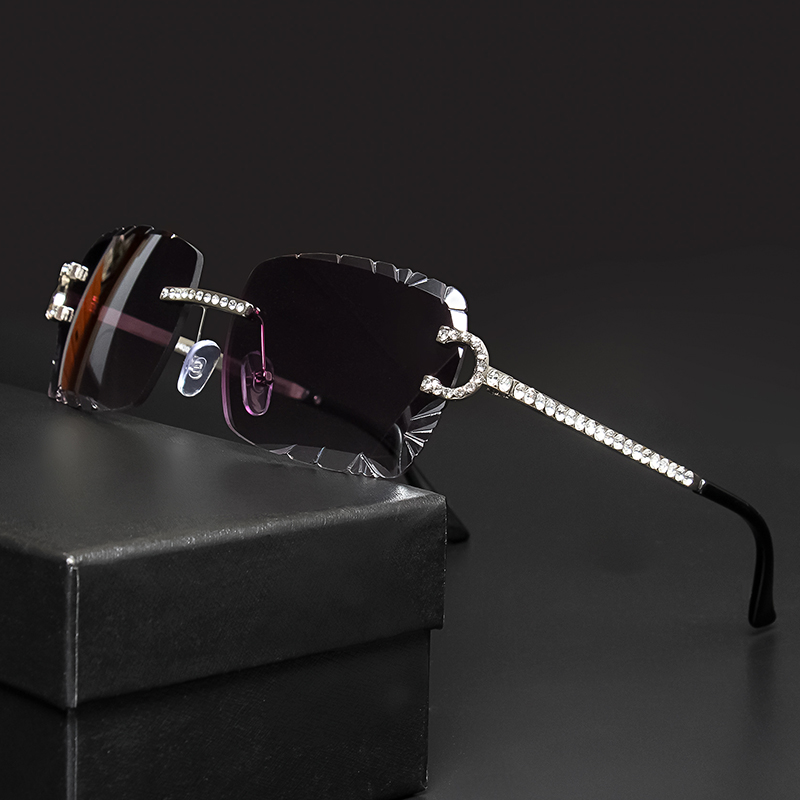 Fashion Rimless Square Sunglas - Metal Photo Panel 리뷰 및 가격