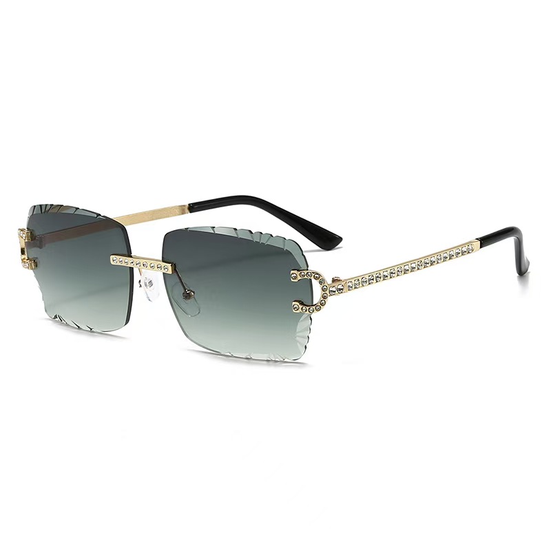 Fashion Rimless Square Sunglas - Metal Photo Panel 리뷰 및 가격