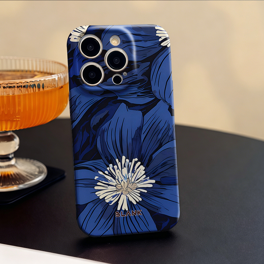 Blue and Green Floral Print Fo - Phone Case Blank Print 리뷰 및 가격