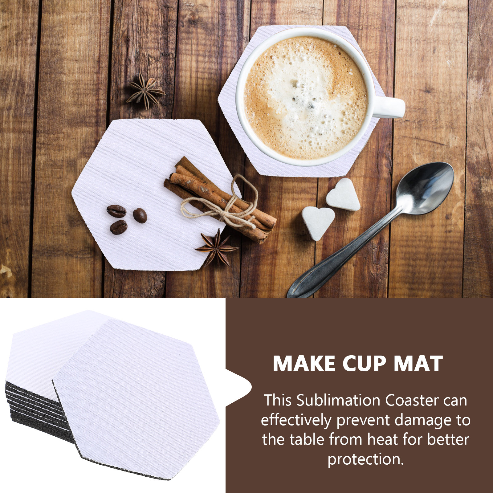 10Pcs Sublimation Blank Coaste - Coaster Sublimation Blank 리뷰 및 가격