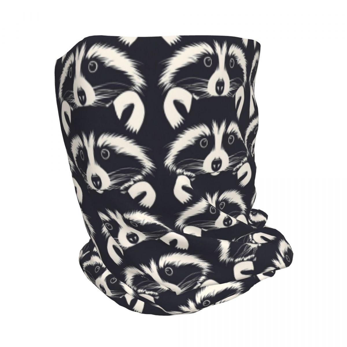 Black And White Raccoon Face P - Bandana Blank White 리뷰 및 가격
