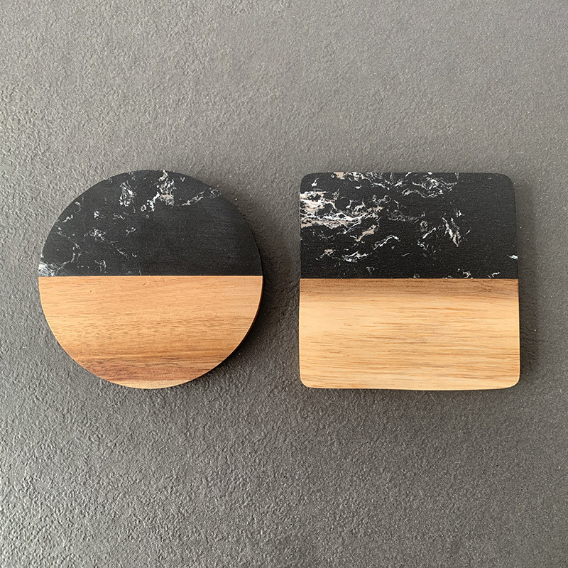 Marble Coaster Wood Stitching  - Coaster Sublimation Blank 리뷰 및 가격