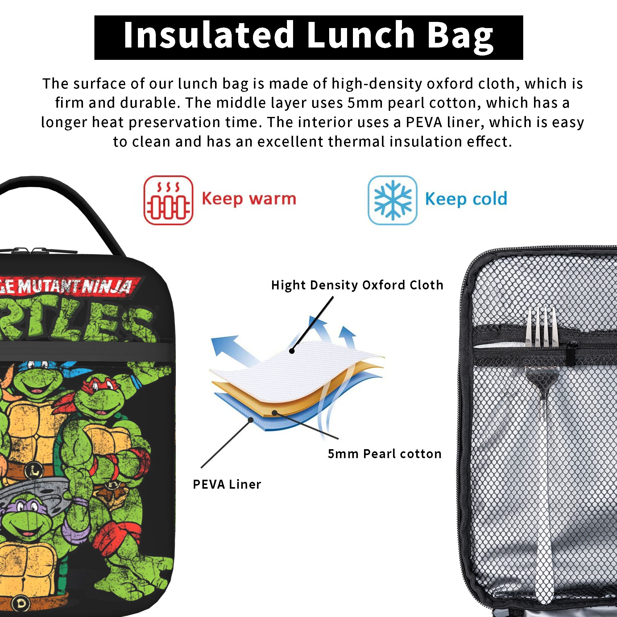 Logo TMNT Cartoon Anime  Insul - Tote Bag Sublimation 리뷰 및 가격