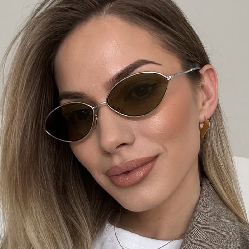 Retro Cat eye Woman Sunglasses - Metal Photo Panel 리뷰 및 가격