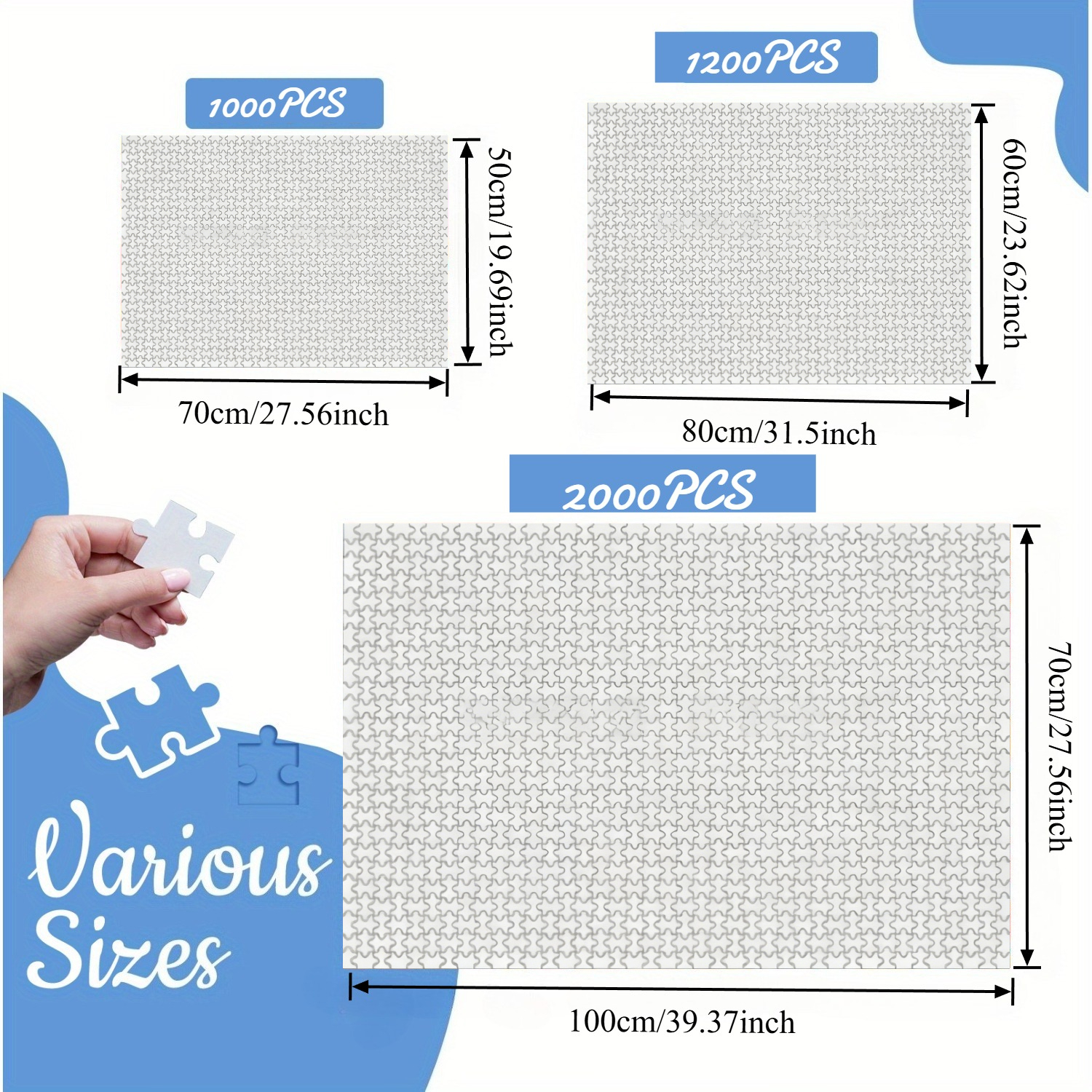 Dense Green Vegetation 500/100 - Puzzle Blank White 리뷰 및 가격