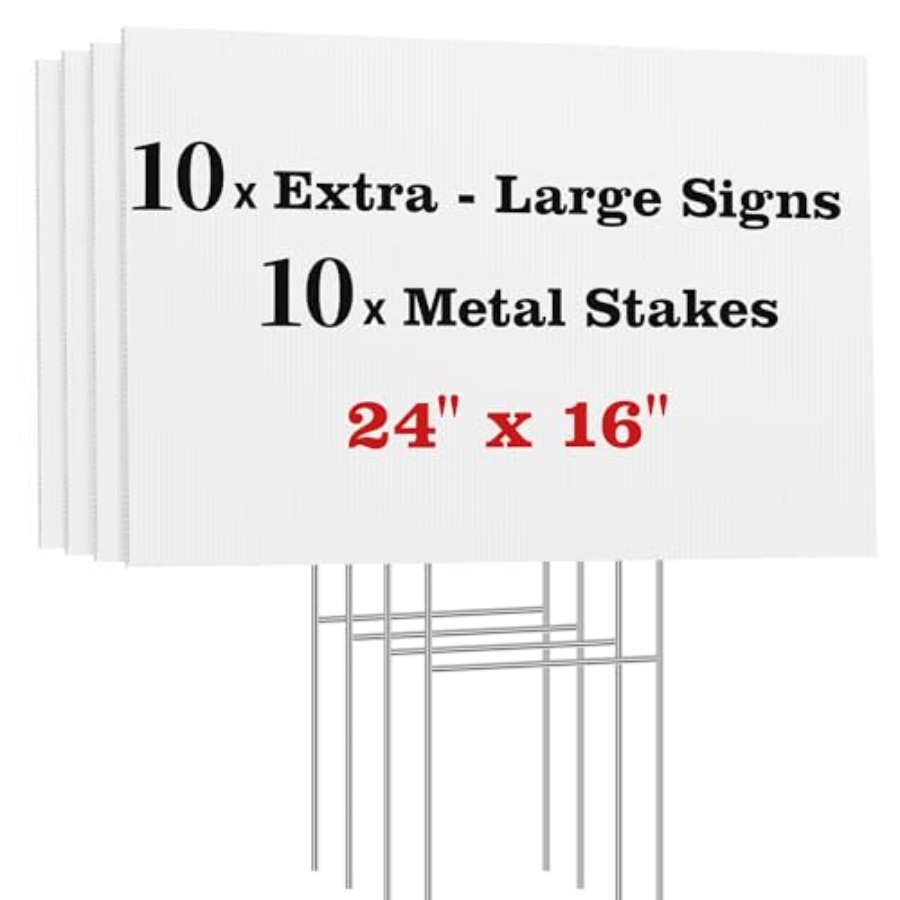 Blank Yard Signs with Stakes,  - Yard Sign Blank 리뷰 및 가격