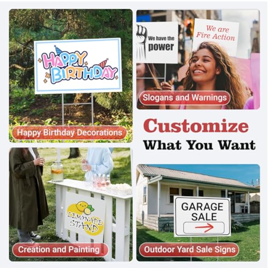 Blank Yard Signs with Stakes,  - Yard Sign Blank 리뷰 및 가격